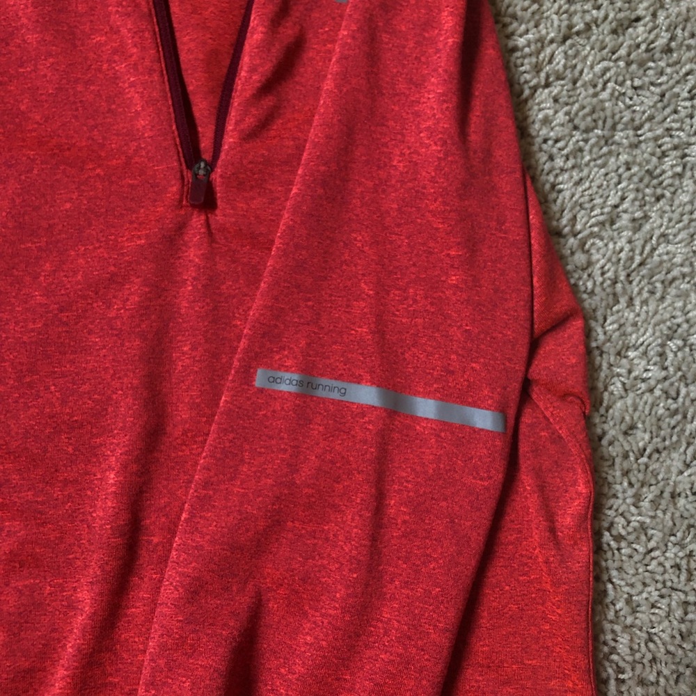 WOMENS ADIDAS RUNNING HALF-ZIP TOP - Picture 2 of 4